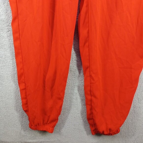 OOTD Jumpsuit SMALL(4-6) Pull on Off the Shoulder Red Elastic Neckline W/Pockets - Picture 4 of 11